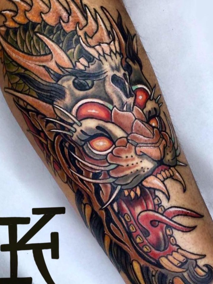 Japanese tattoo dragon